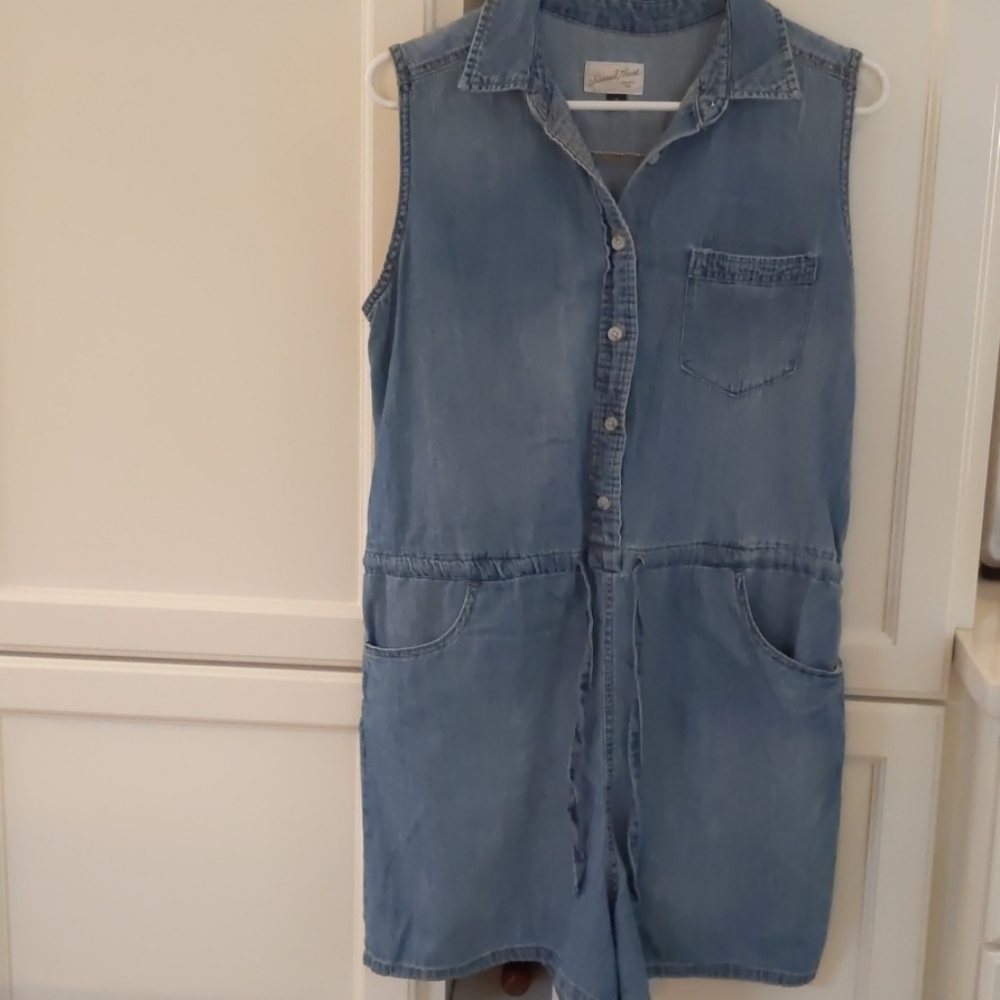 Denim romper